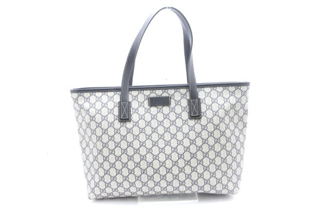 Gucci tote bag Ivory White Navy Blue